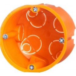 Puszka do pustych ścian (karton-Gips) głęboka, Pomarańczowa Simet, 60mm
