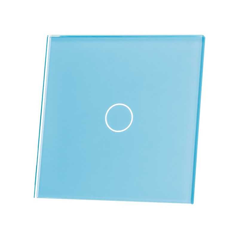 Panel szklany Livolo pojedynczy niebieski